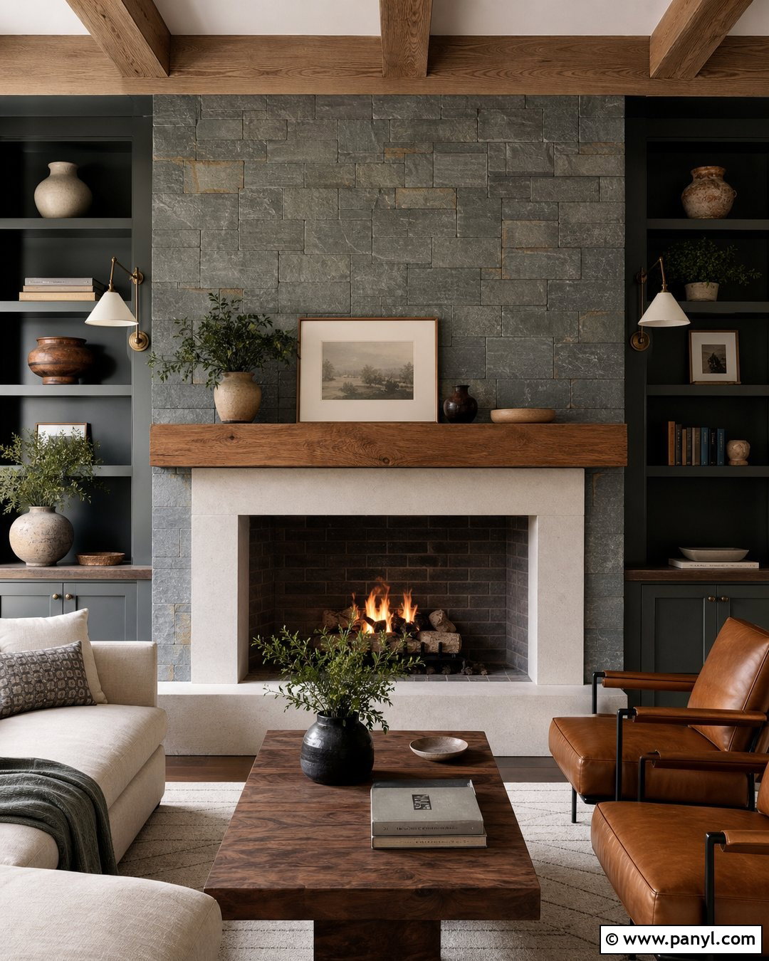 Cornwall Slate Fireplace Wall - 20 cornwall slate vs evergreen fog ideas