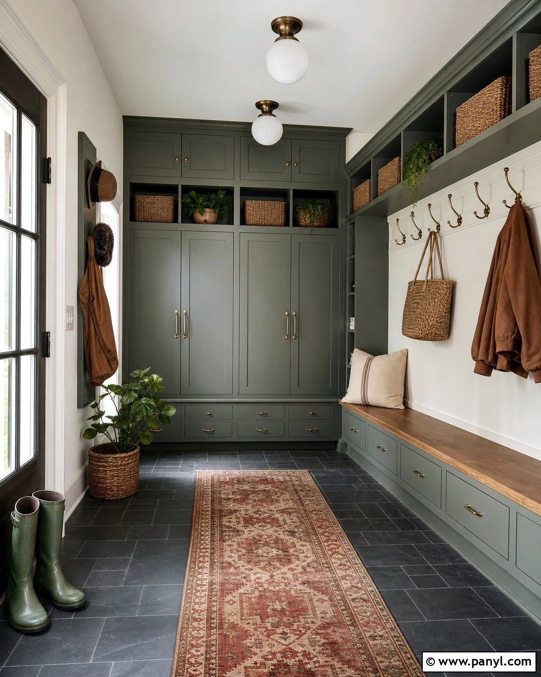 Cornwall Slate Mudroom Cabinets - 20 cornwall slate vs evergreen fog ideas