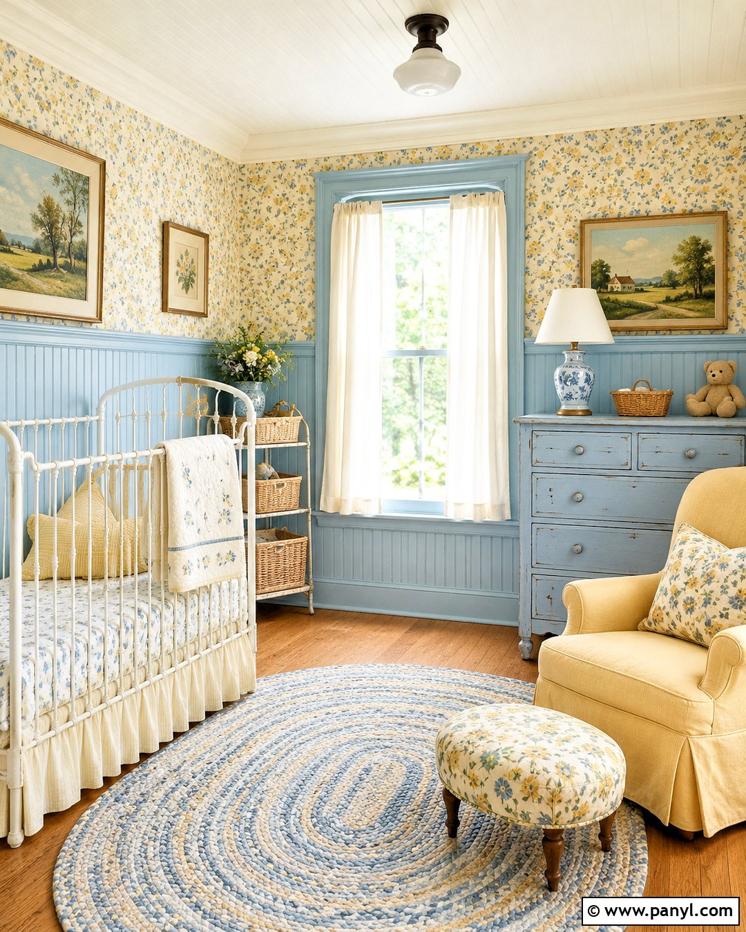 Cottage Blue And Yellow Nursery - 20 blue and yellow nursery ideas