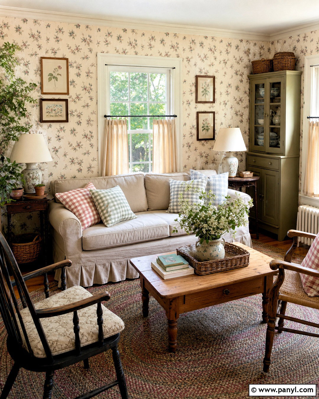 Cottage Floral Wallpaper Living Room - 20 floral wallpaper living room ideas
