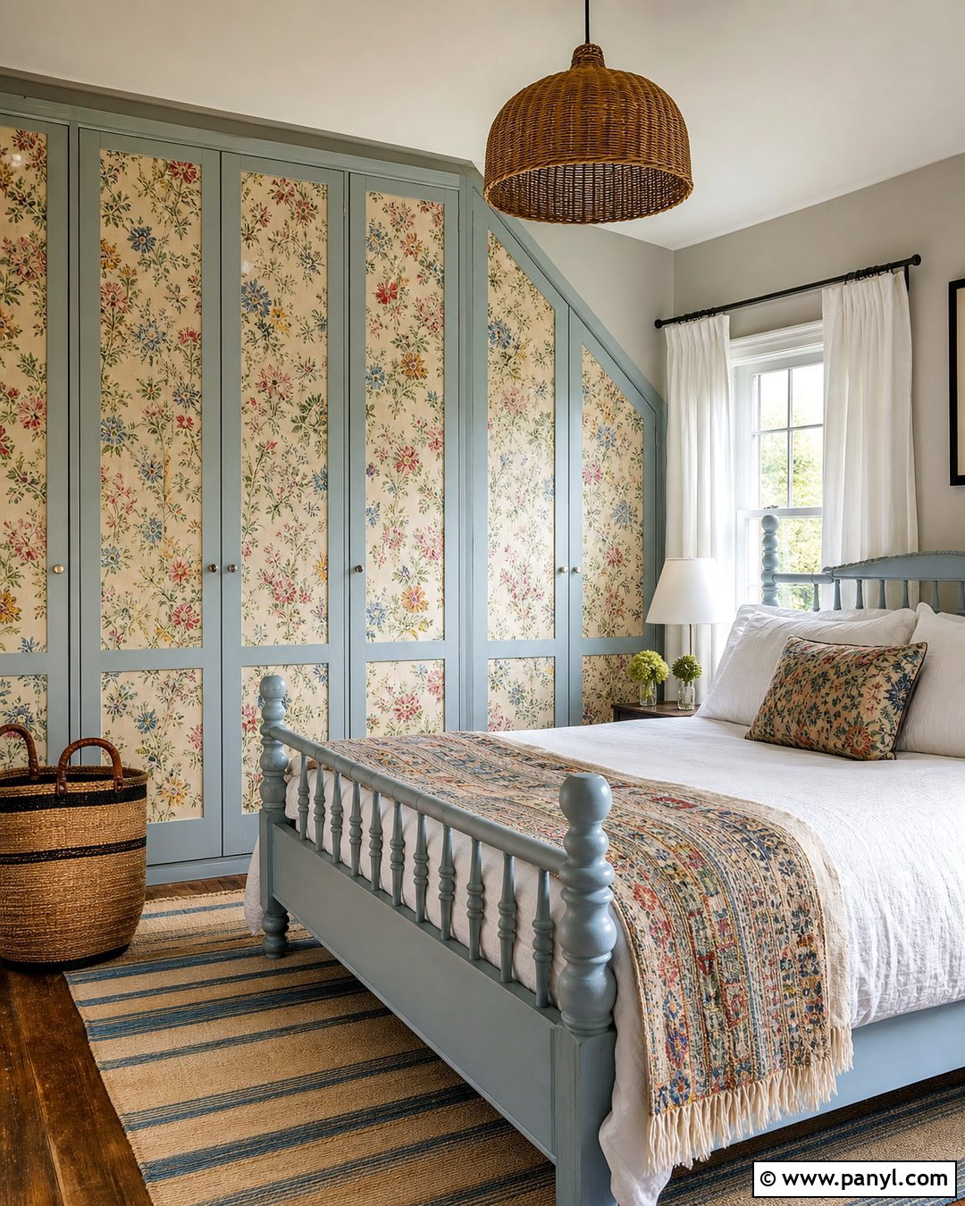 Cottage Floral Wardrobe Wallpaper - 40 Wardrobe Wallpaper Ideas