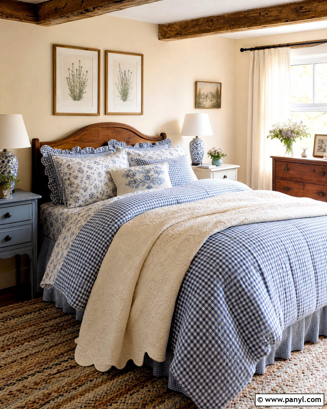 Cottage Gingham Bedding - 20 gingham bedding ideas