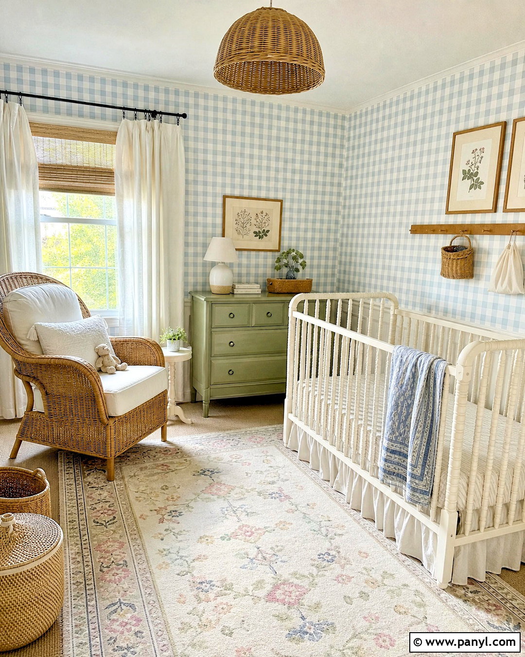 Cottage Gingham Nursery - 20 gingham nursery ideas
