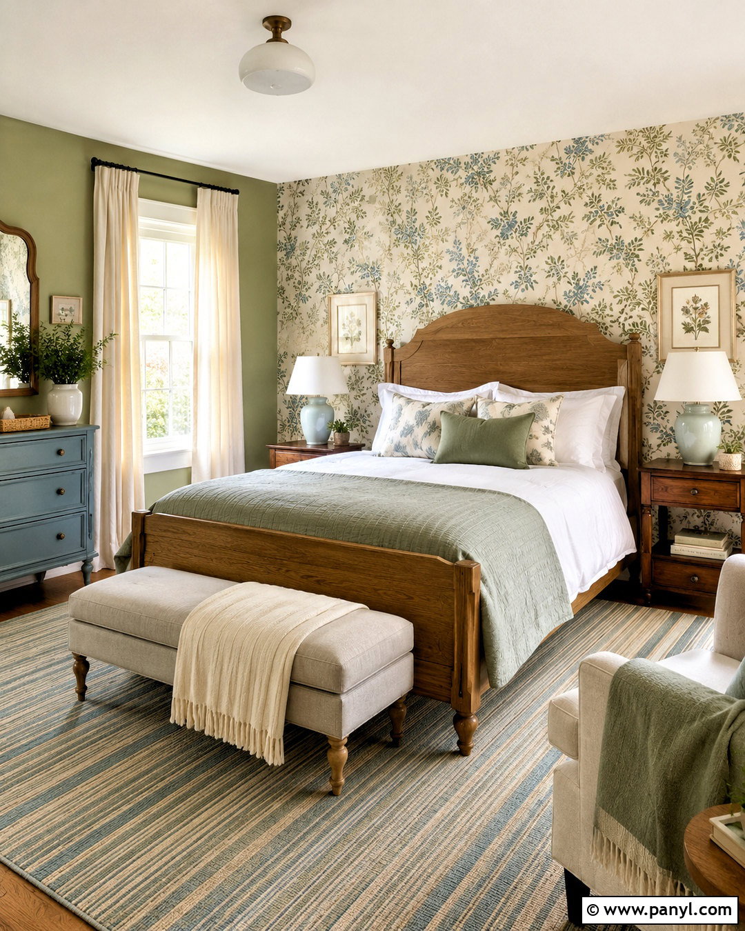 Cottage Interior With Floral Wallpaper - 20 modern cottage interior ideas