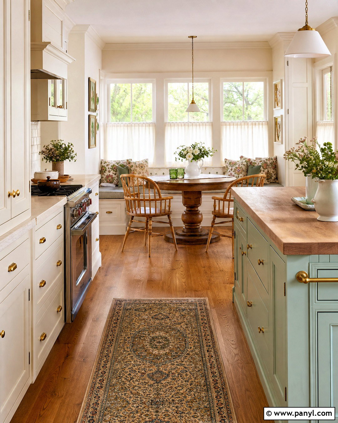 Cottage Kitchen With Dining Nook - 20 cottage kitchen ideas