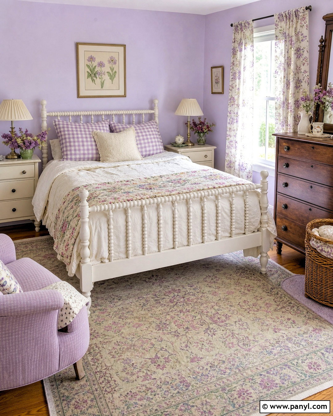 Cottage Light Lavender Bedroom - 20 light lavender bedroom ideas