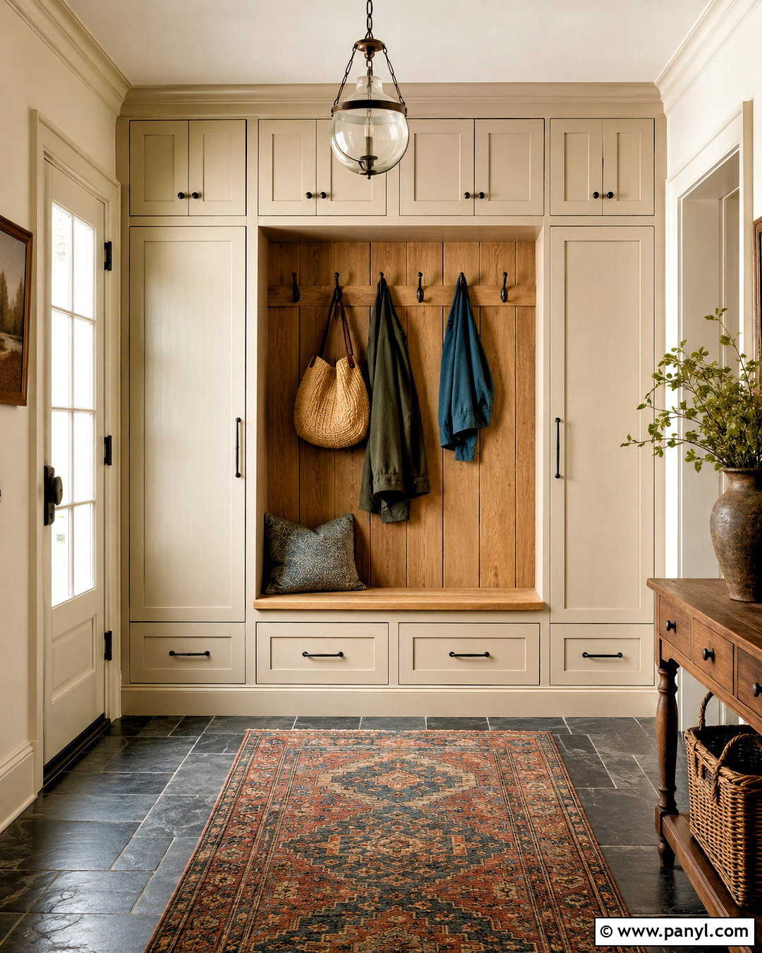 Cottage Mudroom With Closed Cabinets - 20 cottage mudroom ideas