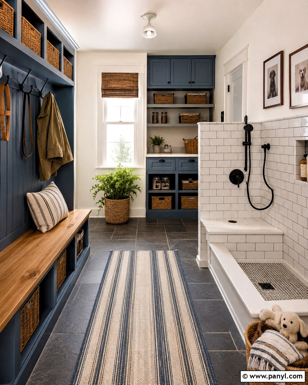 Cottage Mudroom With Dog Wash - 20 cottage mudroom ideas