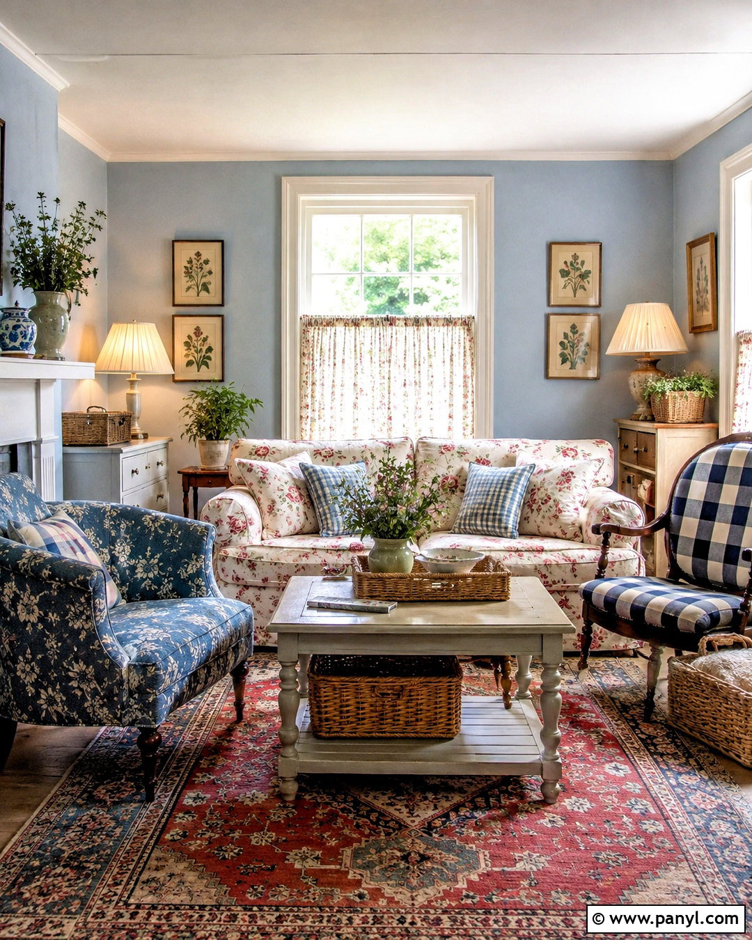 Cottage Pale Blue Living Room - 20 pale blue living room ideas