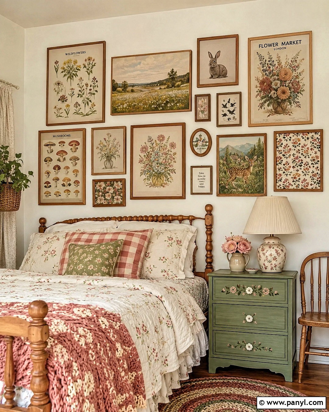 Cottagecore Poster Wall - 20 poster wall ideas aesthetic ideas