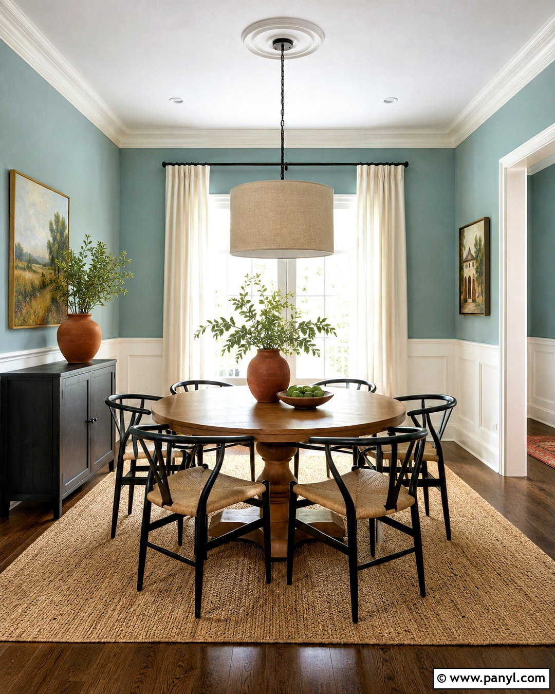 Covington Blue HC-138 Dining Room - 20 light teal paint colors