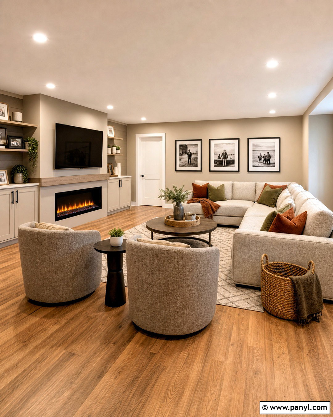 Cozy Basement Family Room - 20 unique basement ideas