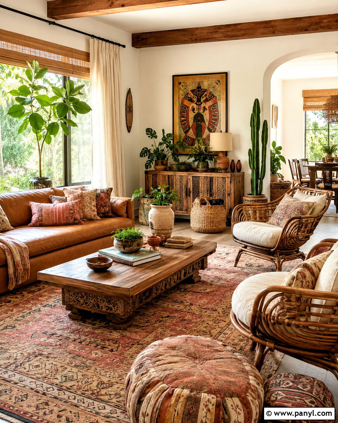 Cozy Boho Living Room - 20 cozy living room design ideas