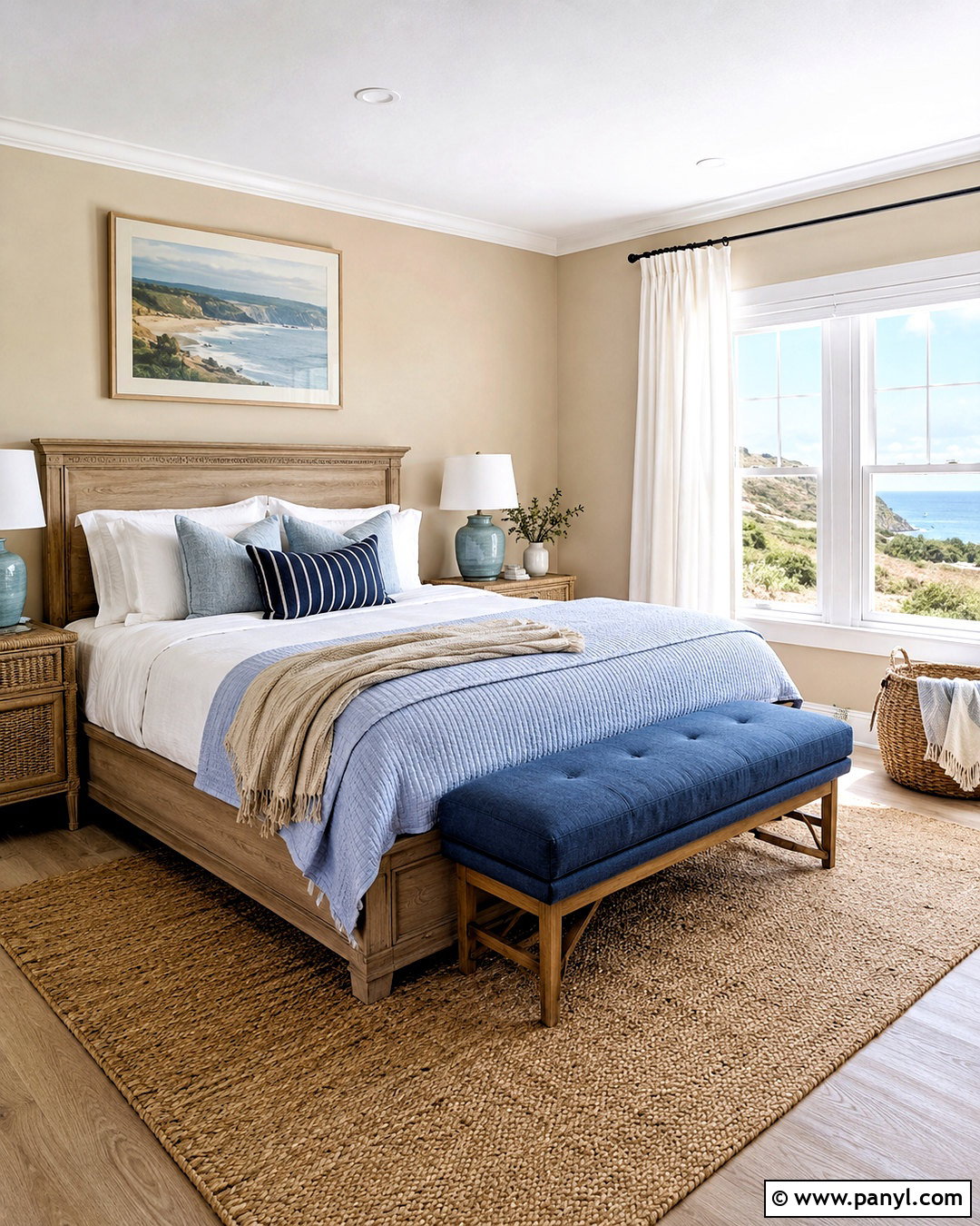 Cozy Coastal Bedroom - 20 cozy bedroom ideas