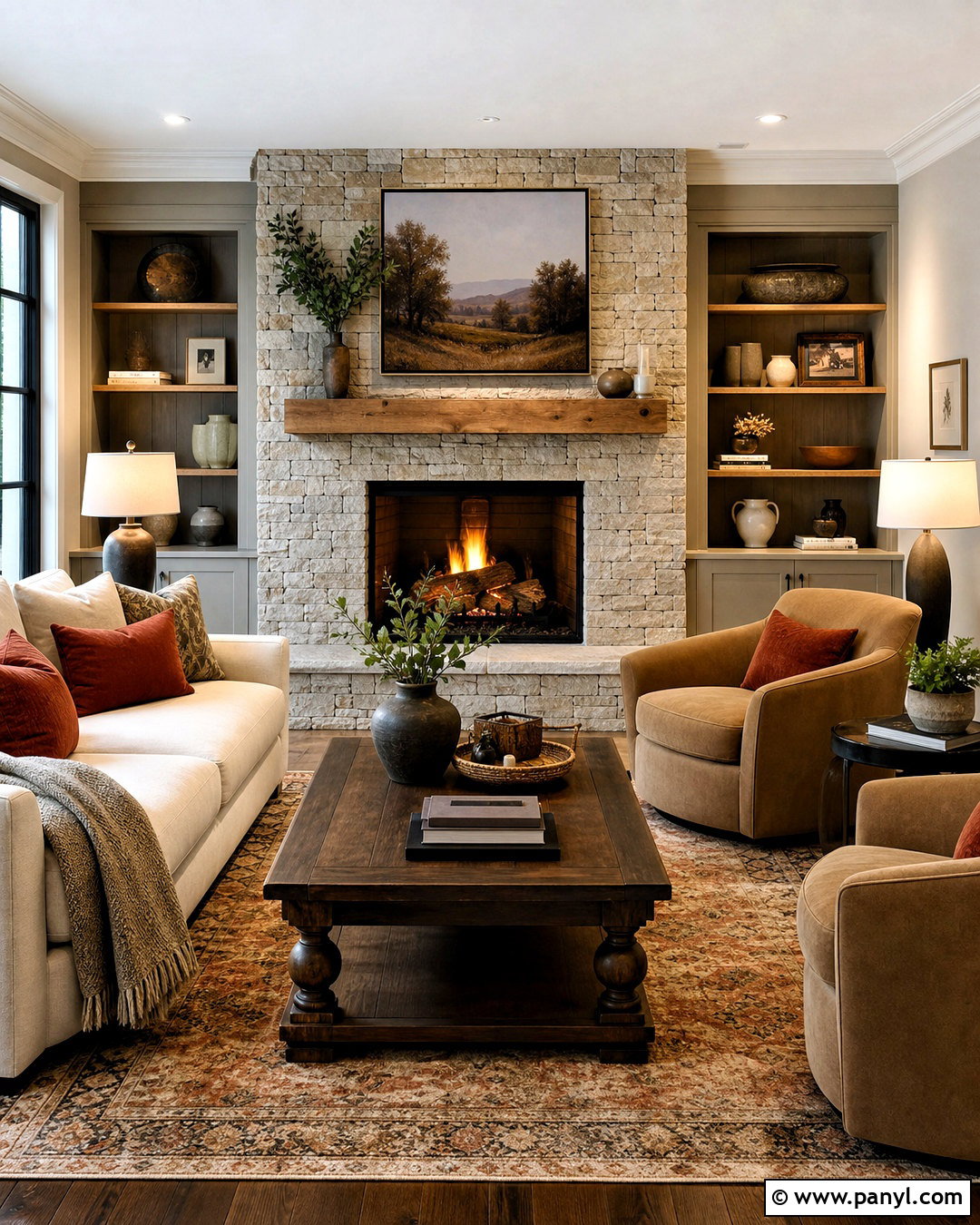 Cozy Family Room With Fireplace - 20 family room design ideas