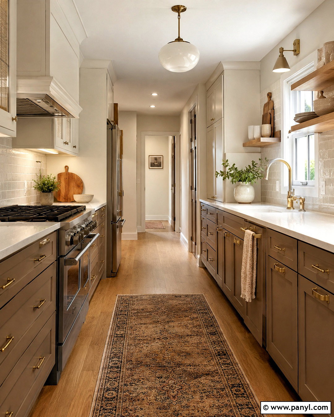 Cozy Galley Kitchen - 20 cozy kitchen aesthetic ideas