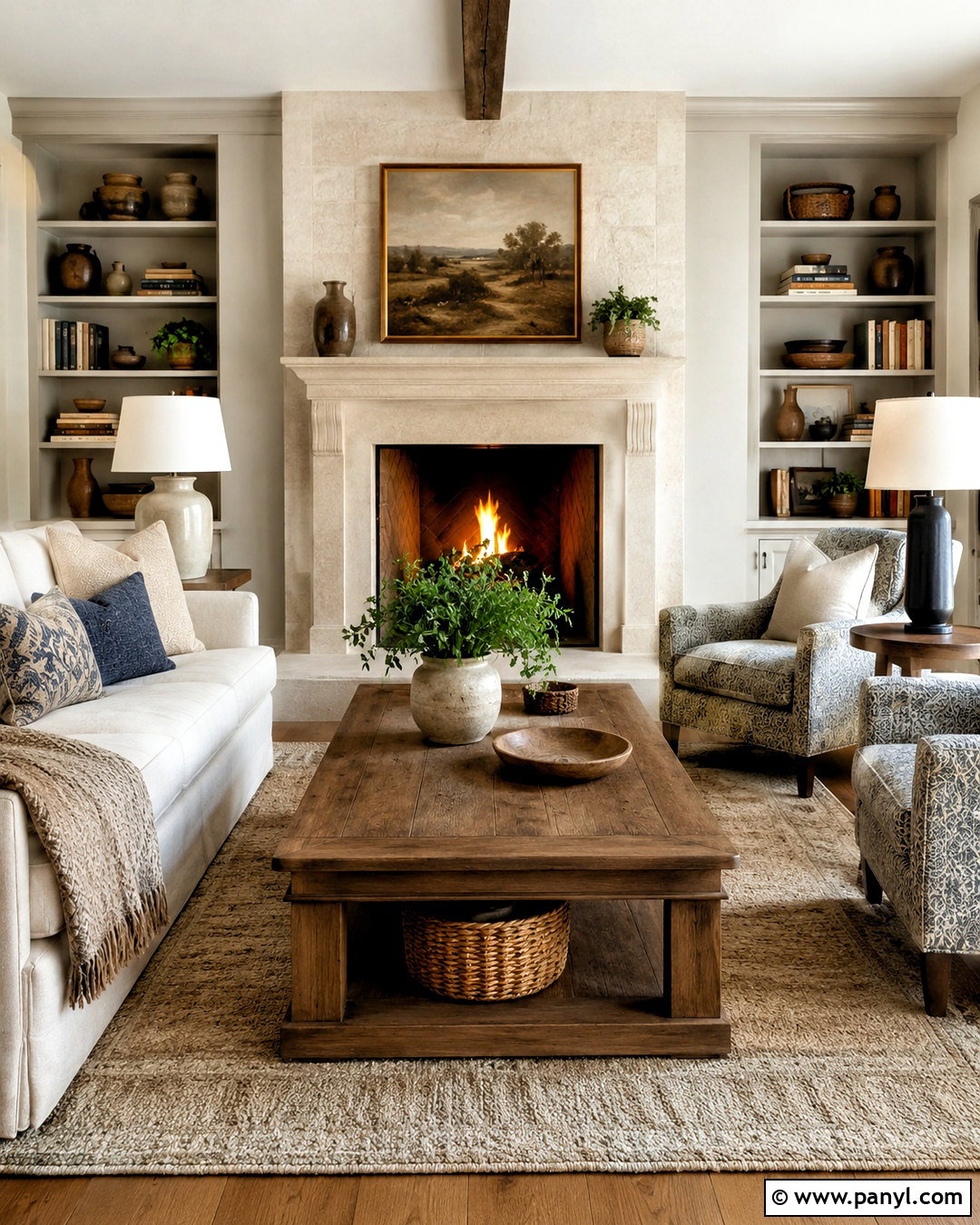Cozy Living Room With Fireplace - 20 cozy living room design ideas
