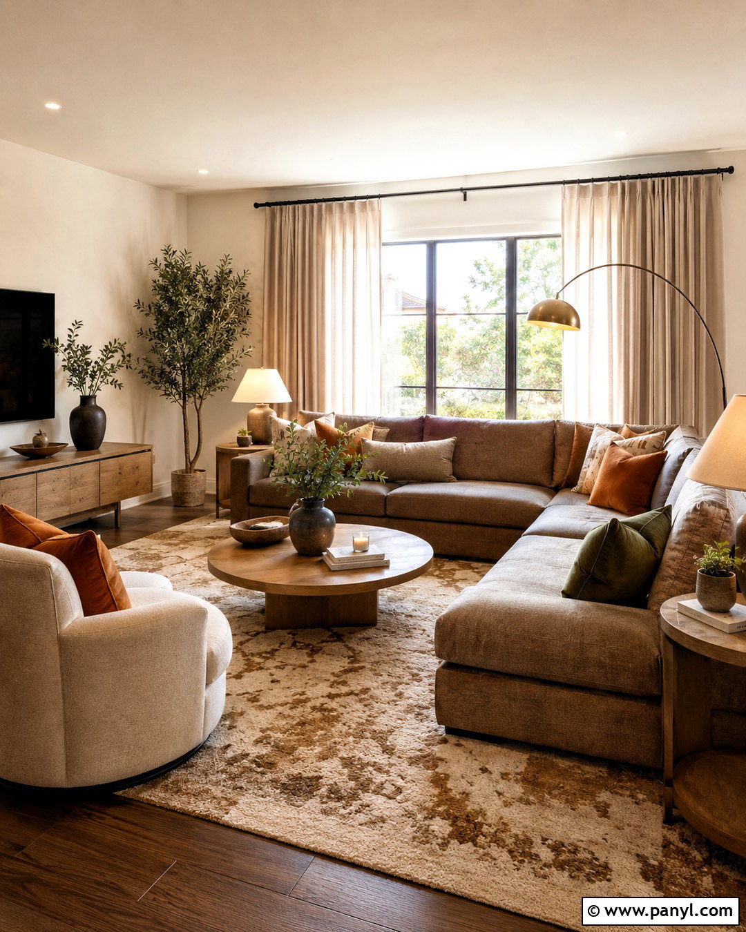 Cozy Living Room With Sectional - 20 cozy living room design ideas