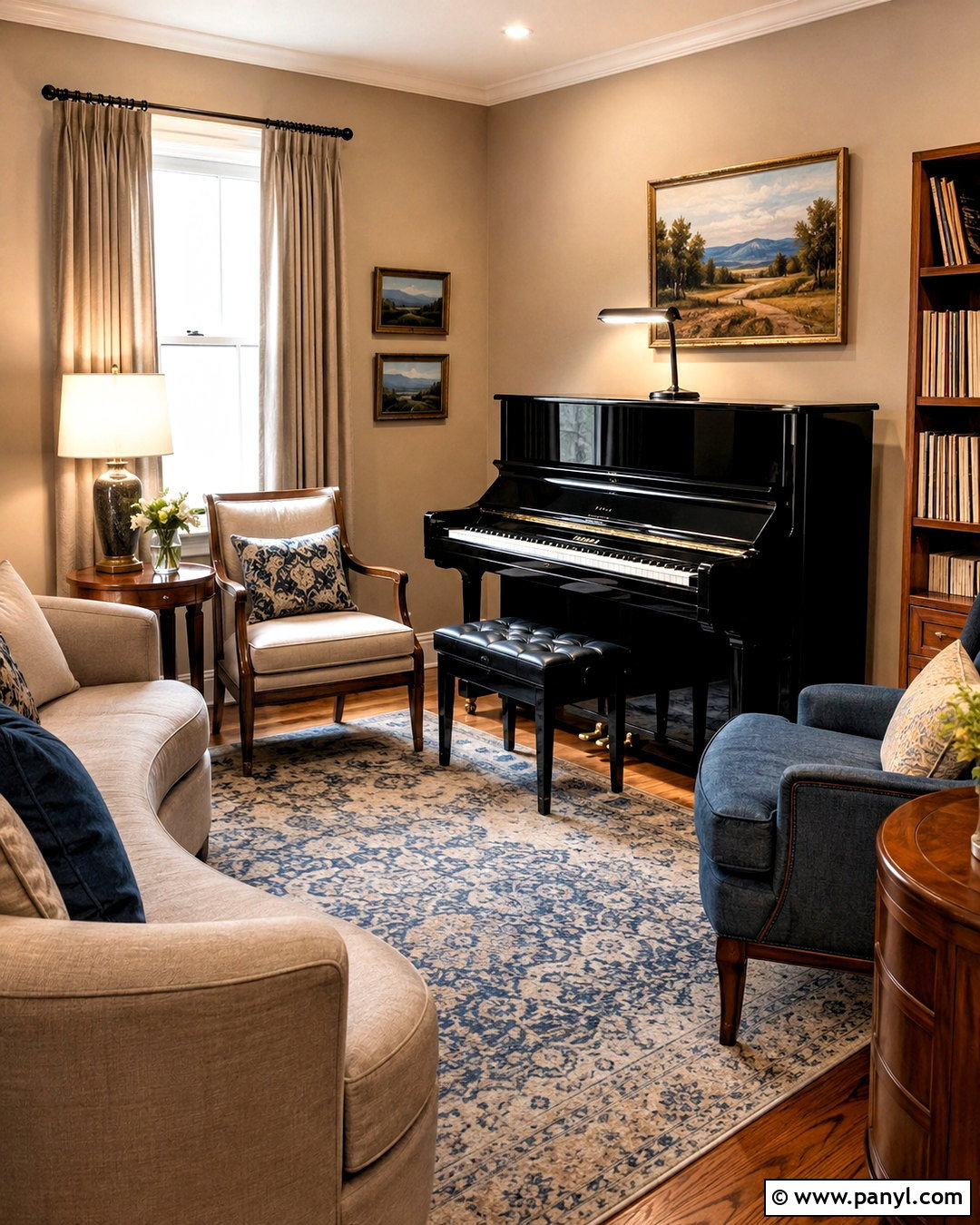 Cozy Piano Music Room - 20 cozy music room ideas