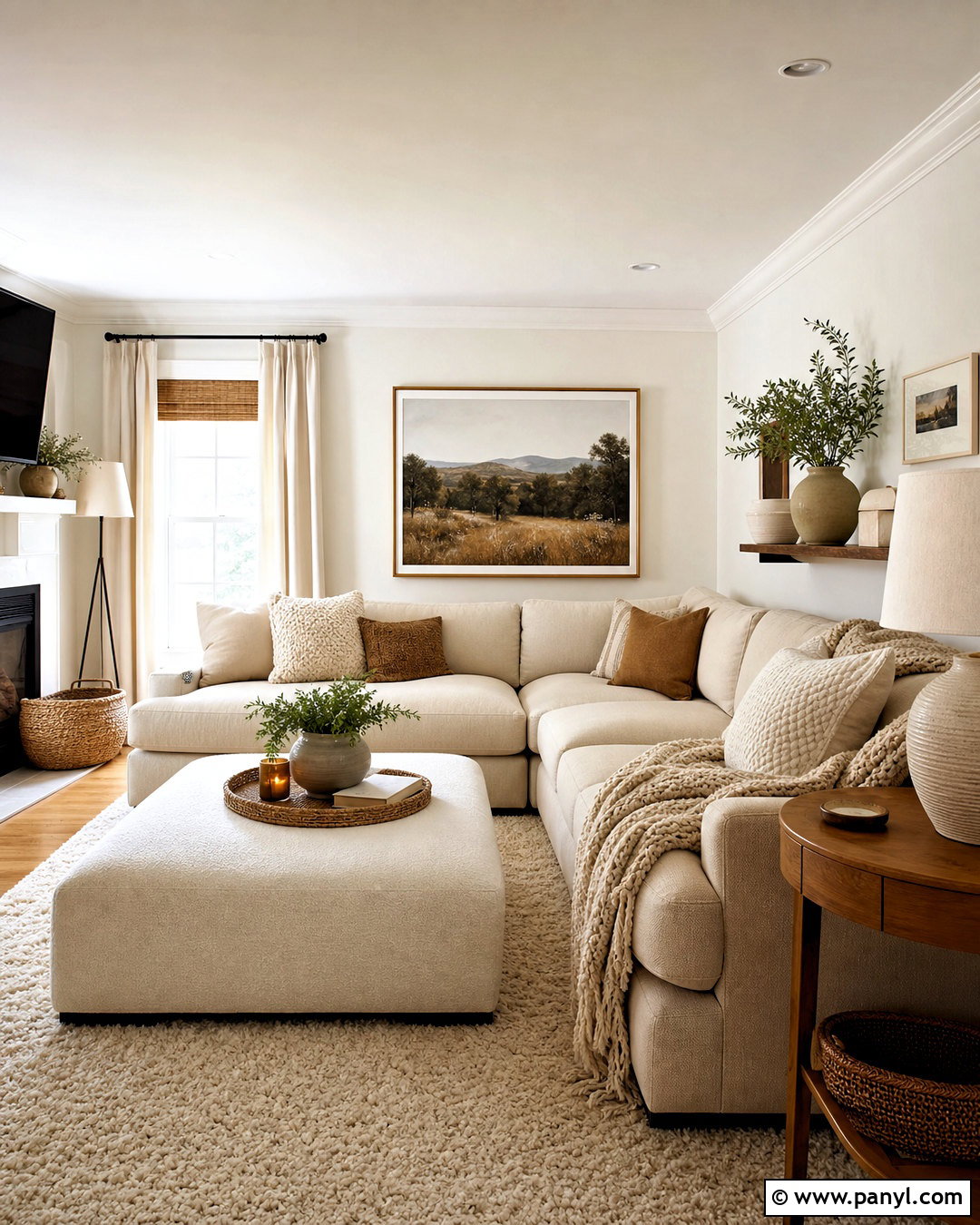 Cozy Warm White Living Room - 20 warm white living room ideas