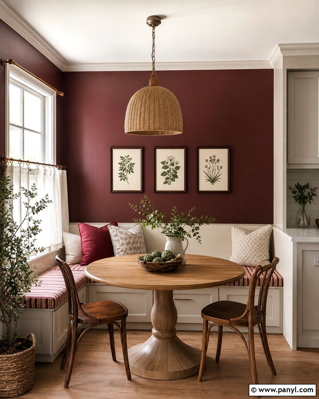 Cranberry Cocktail Burgundy Accent Wall - 20 Burgundy Paint Colors Accent Walls