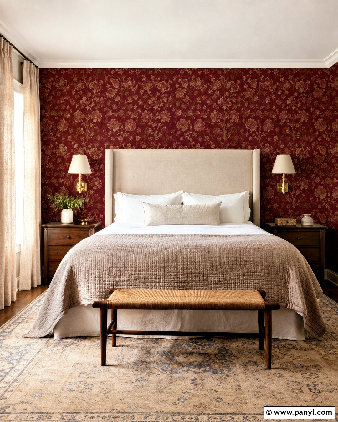 20 Cranberry Damask Wallpaper Ideas for a Dramatic Refresh