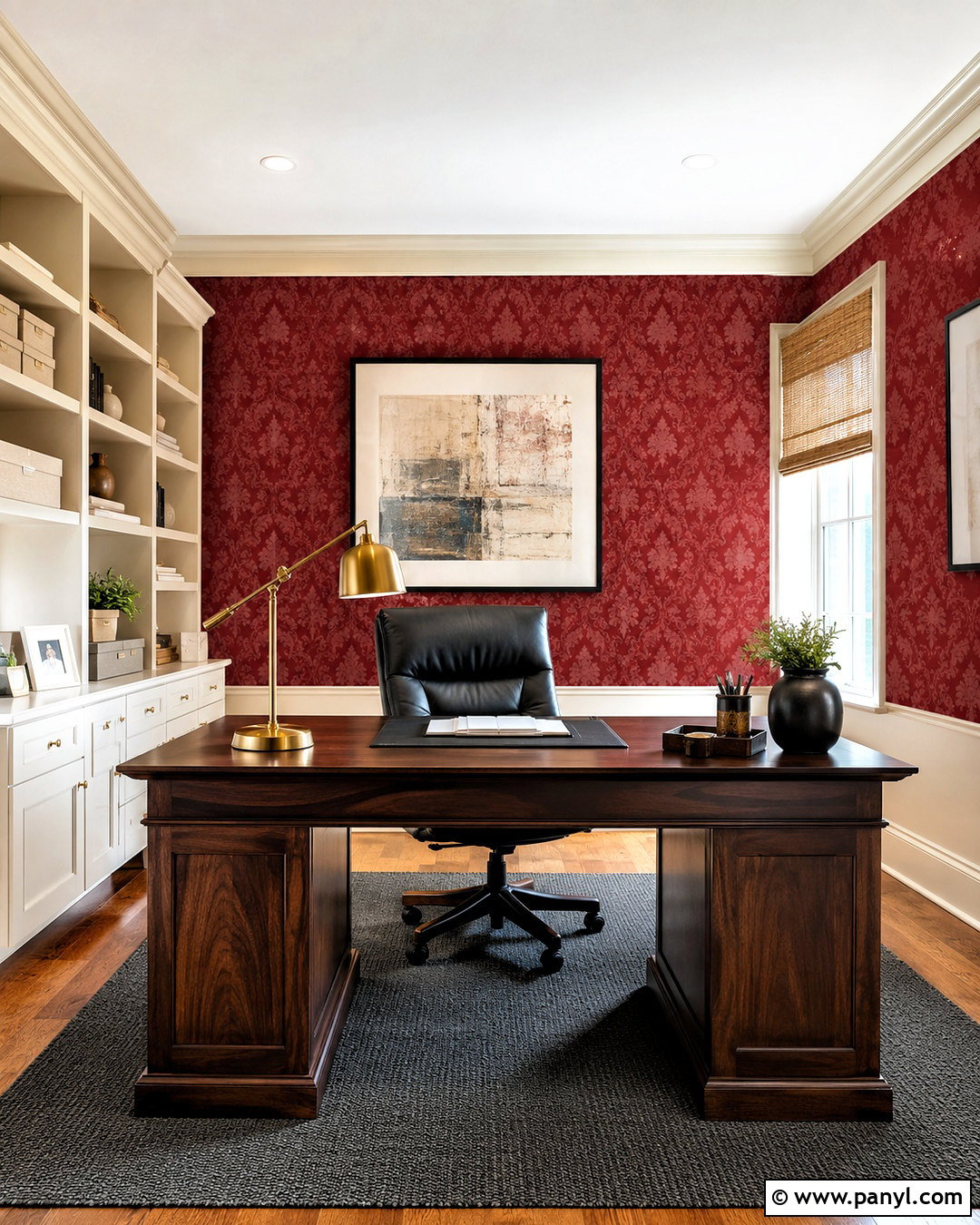 Cranberry Damask Wallpaper Home Office - 20 cranberry damask wallpaper ideas