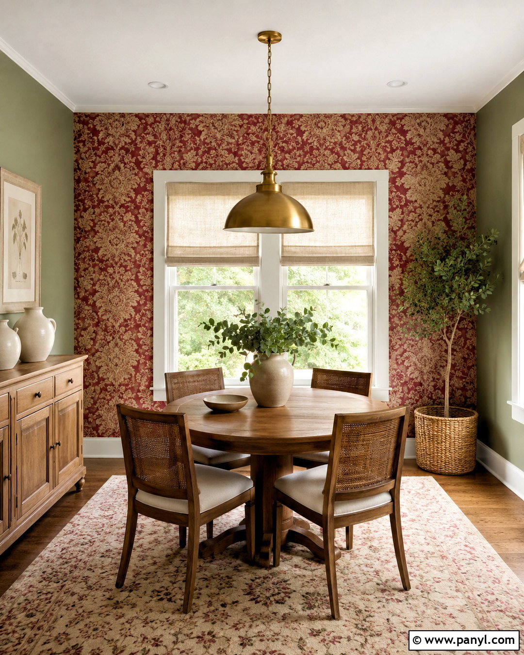 Cranberry Damask Wallpaper With Sage Green - 20 cranberry damask wallpaper ideas
