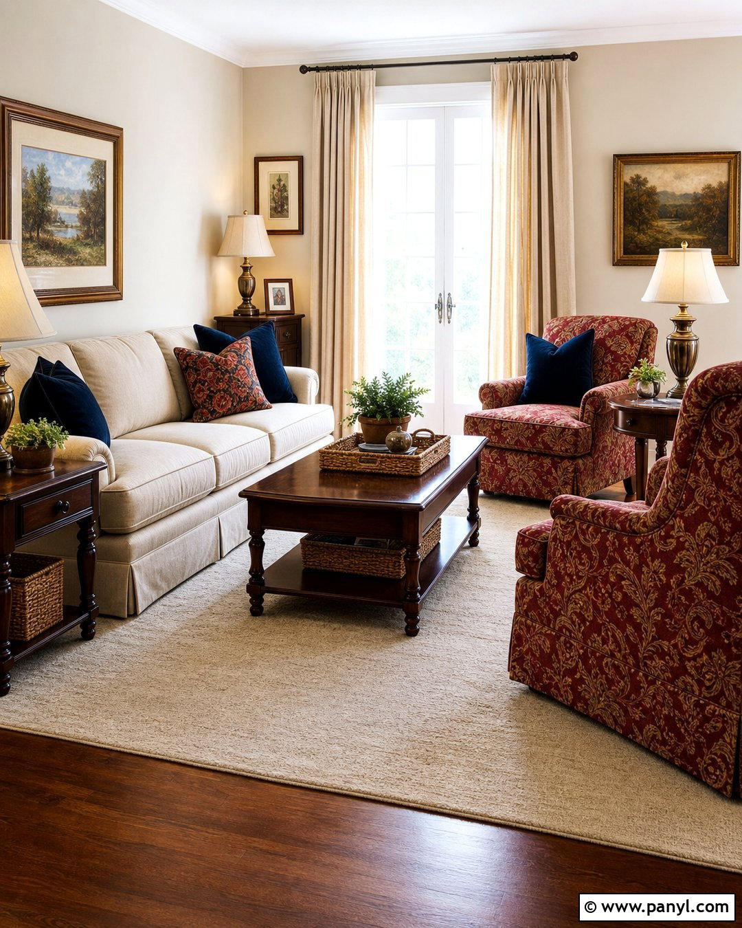 Cranberry Red With Beige Walls - 20 Colours That Go With Beige Walls