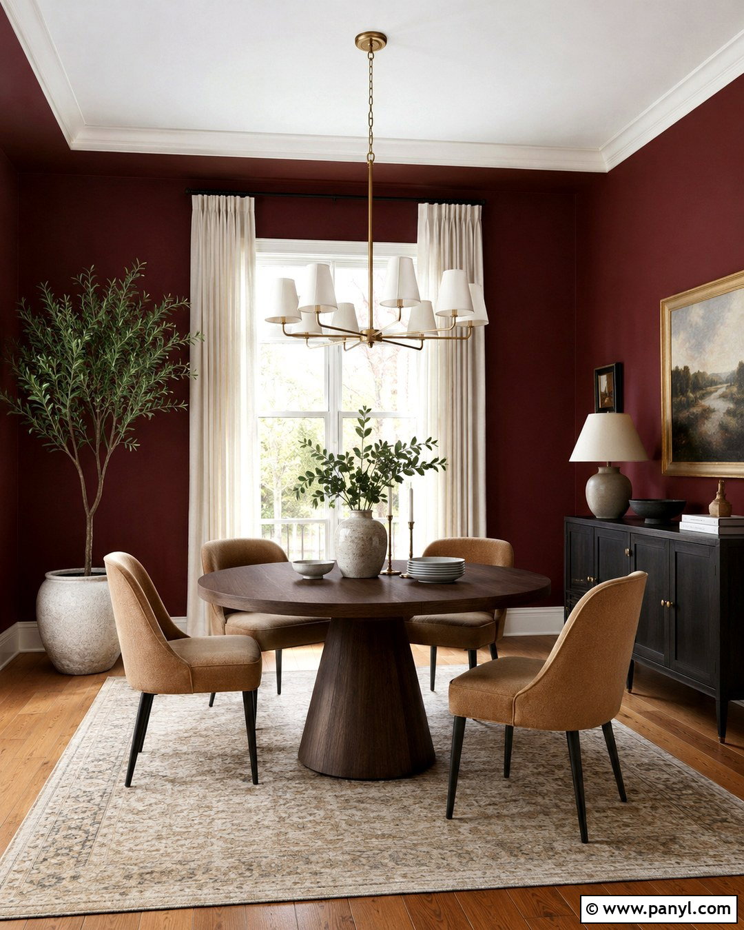 Cranberry Walls In Dining Room - 20 Cranberry Walls