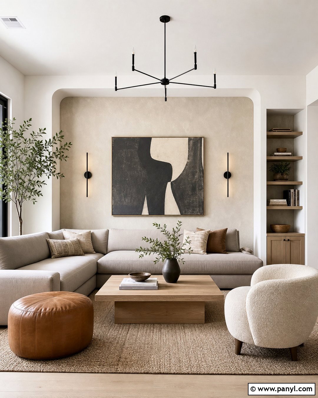 Cream Accent Wall - 35 accent wall color ideas