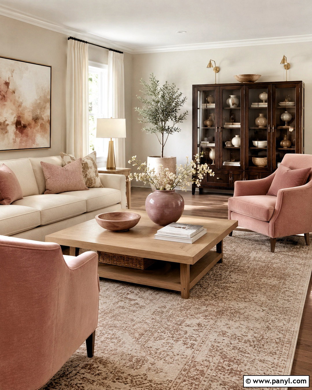 Cream And Blush Living Room - 20 cream paint living room ideas