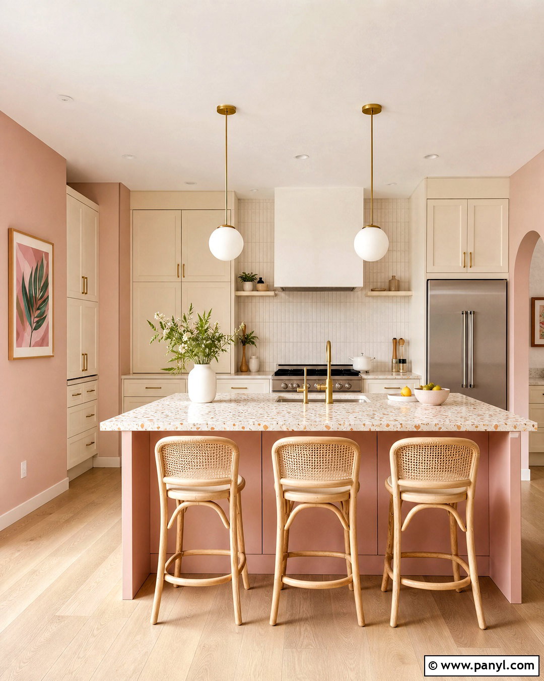 Cream And Blush Pink Kitchen - 20 cream kitchen colour schemes