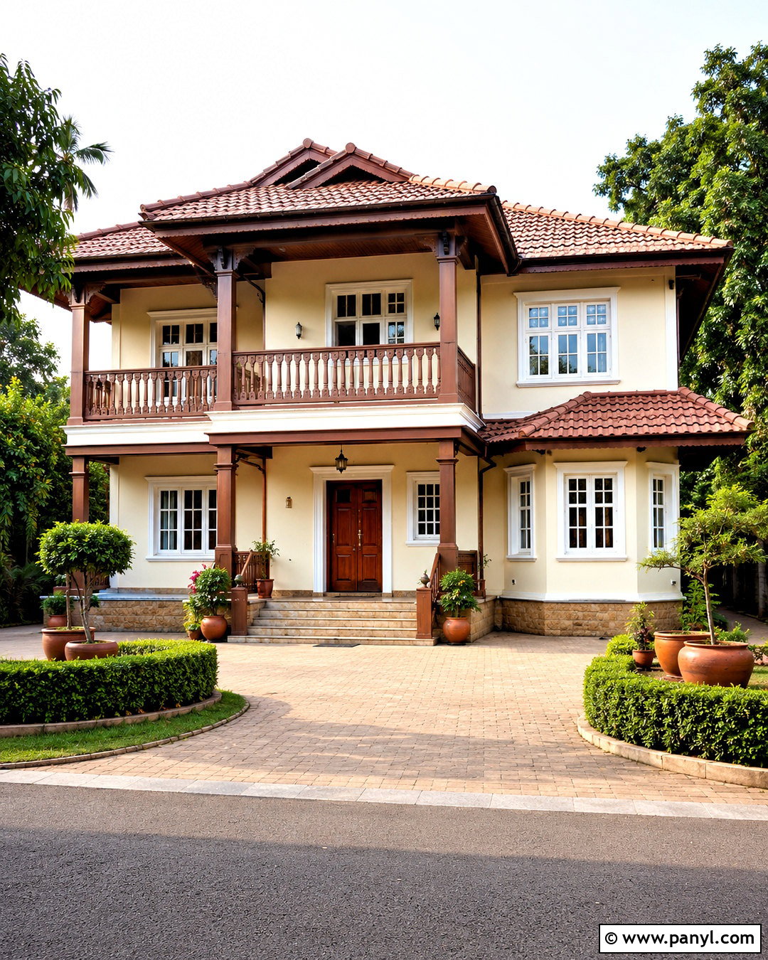 Cream And Brown Outer Wall - 20 outer wall colour combination ideas
