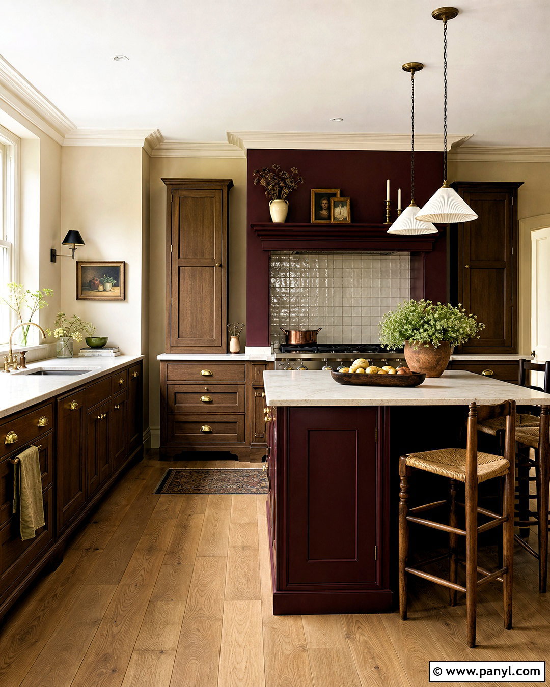 Cream And Burgundy Kitchen Walls - 20 kitchen paint ideas walls colour schemes