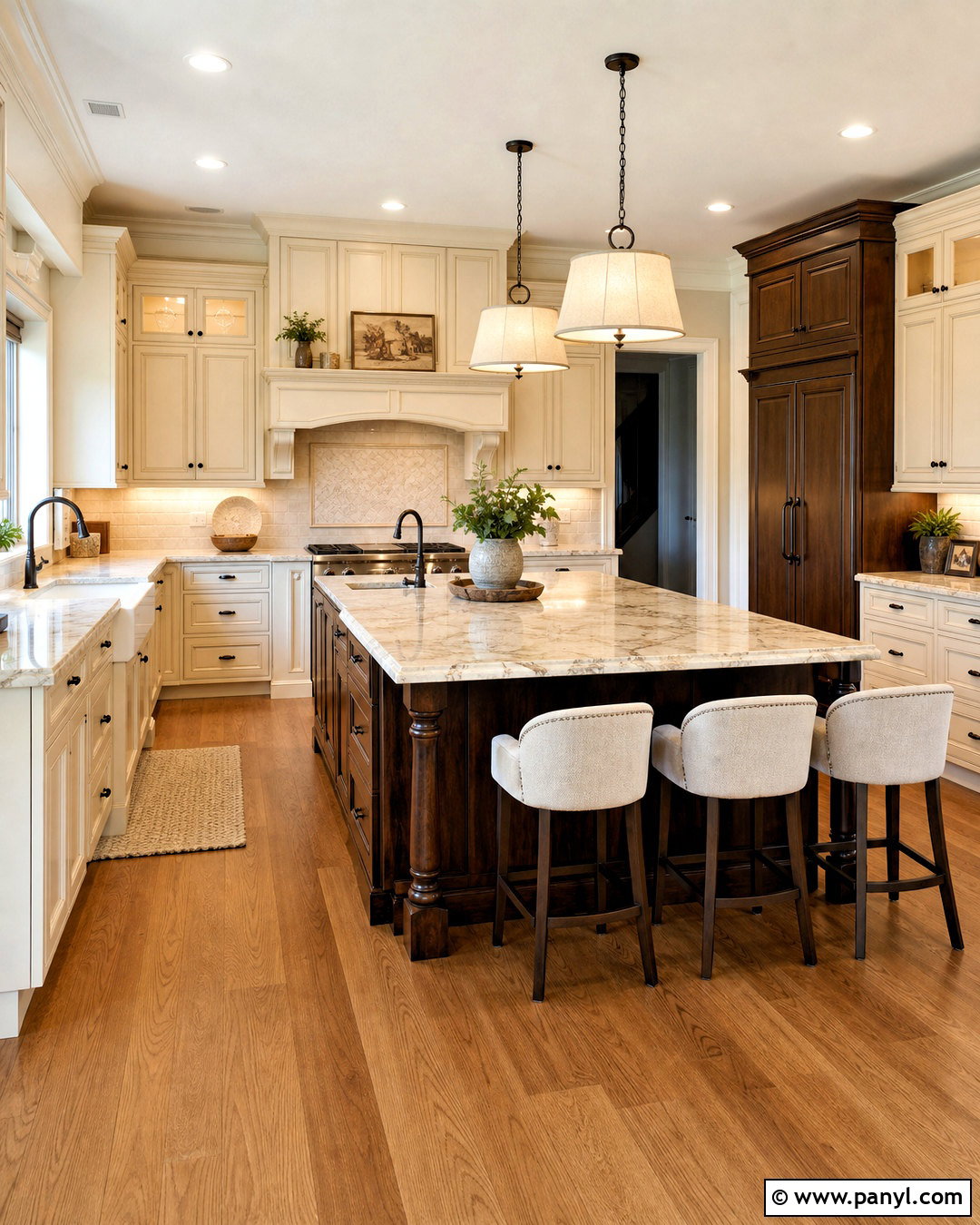Cream And Chocolate Brown Kitchen - 20 cream kitchen colour schemes