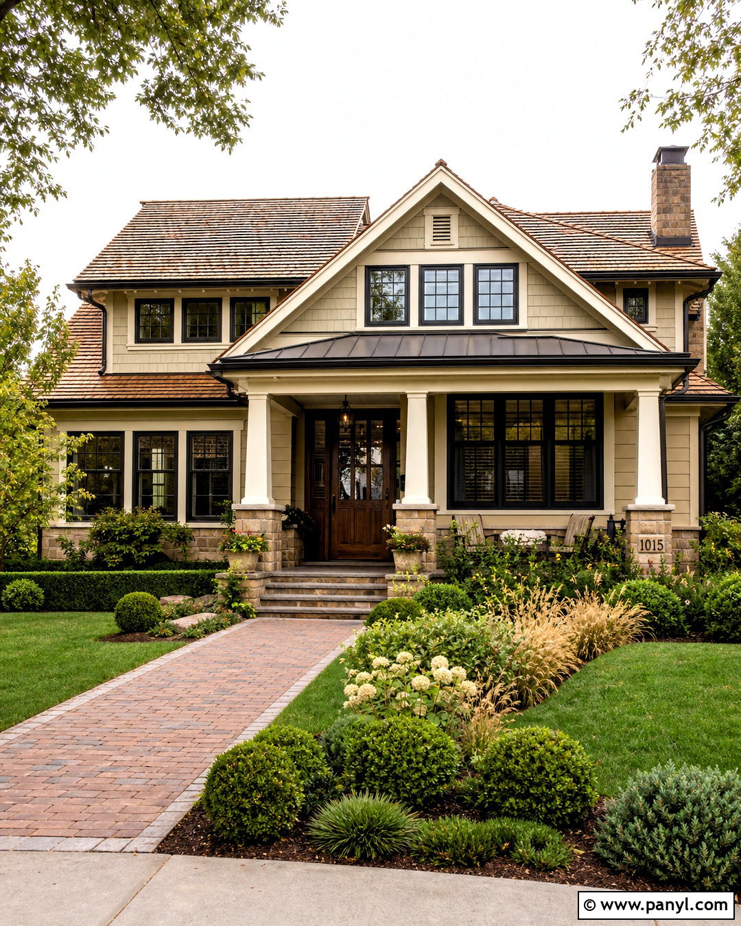 Cream And Dark Bronze Exterior Color Scheme - 20 house exterior colors schemes
