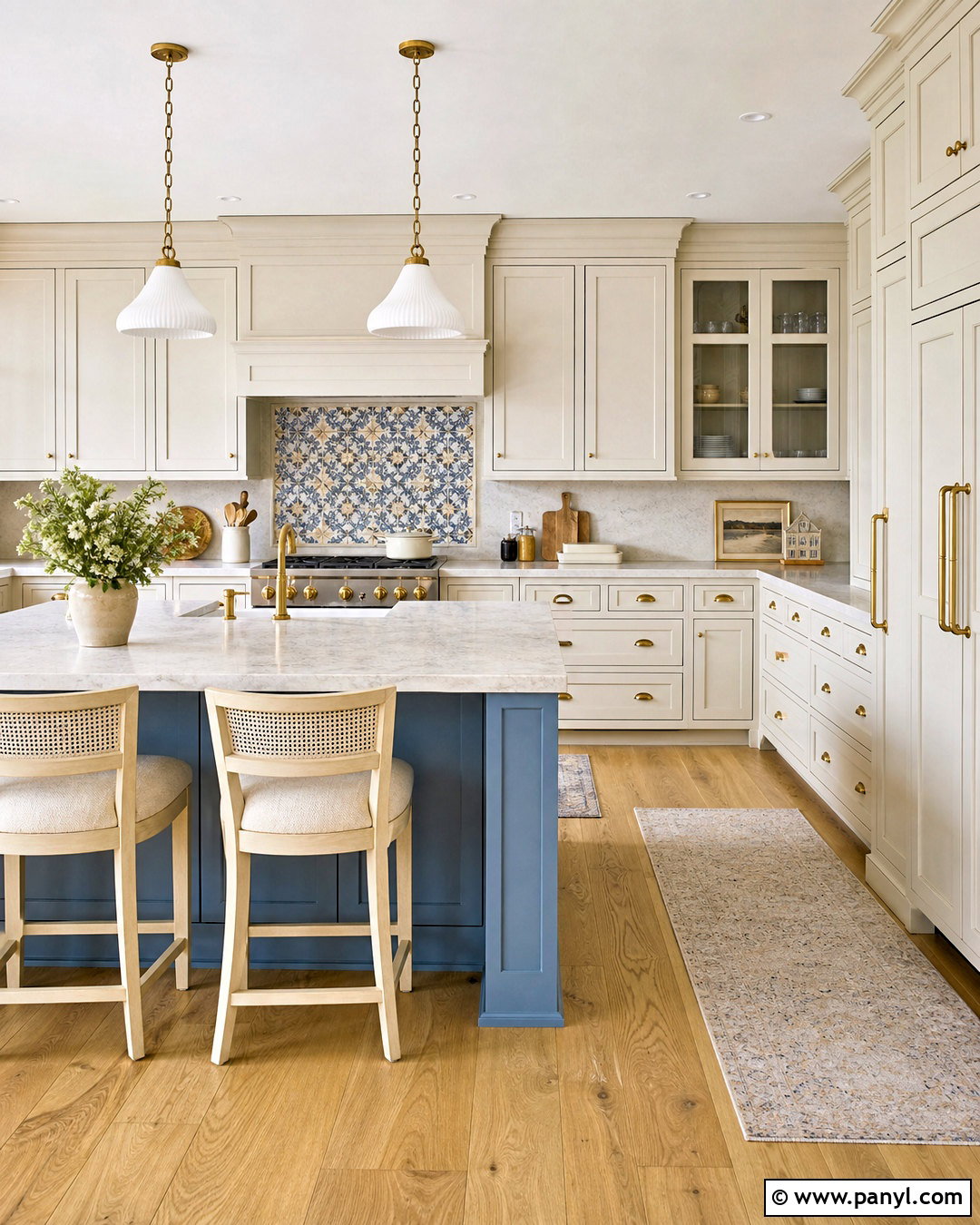 Cream And Dusty Blue Kitchen - 20 cream kitchen colour schemes