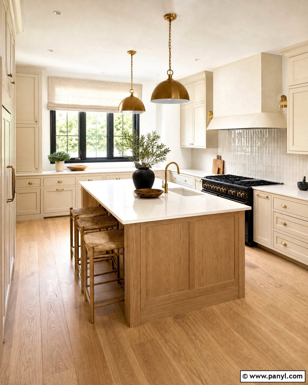 Cream And Gold Kitchen - 20 gold interior design ideas