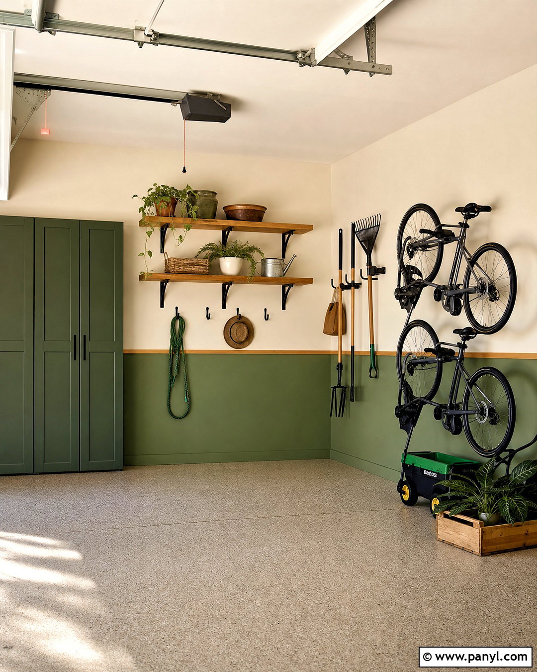 Cream And Green Garage Walls - 20 garage colors wall ideas