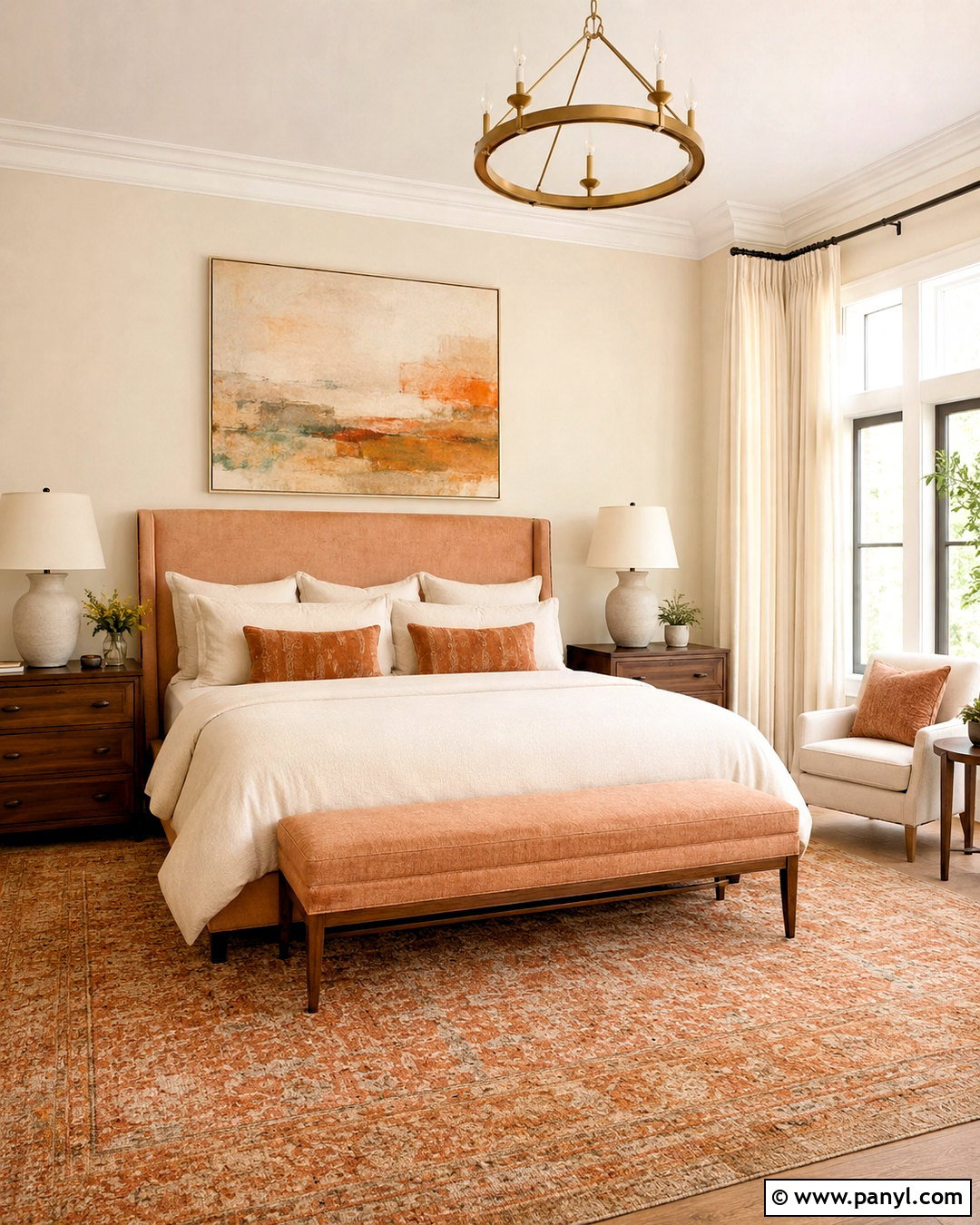 Cream And Light Orange Bedroom - 20 light orange bedroom ideas