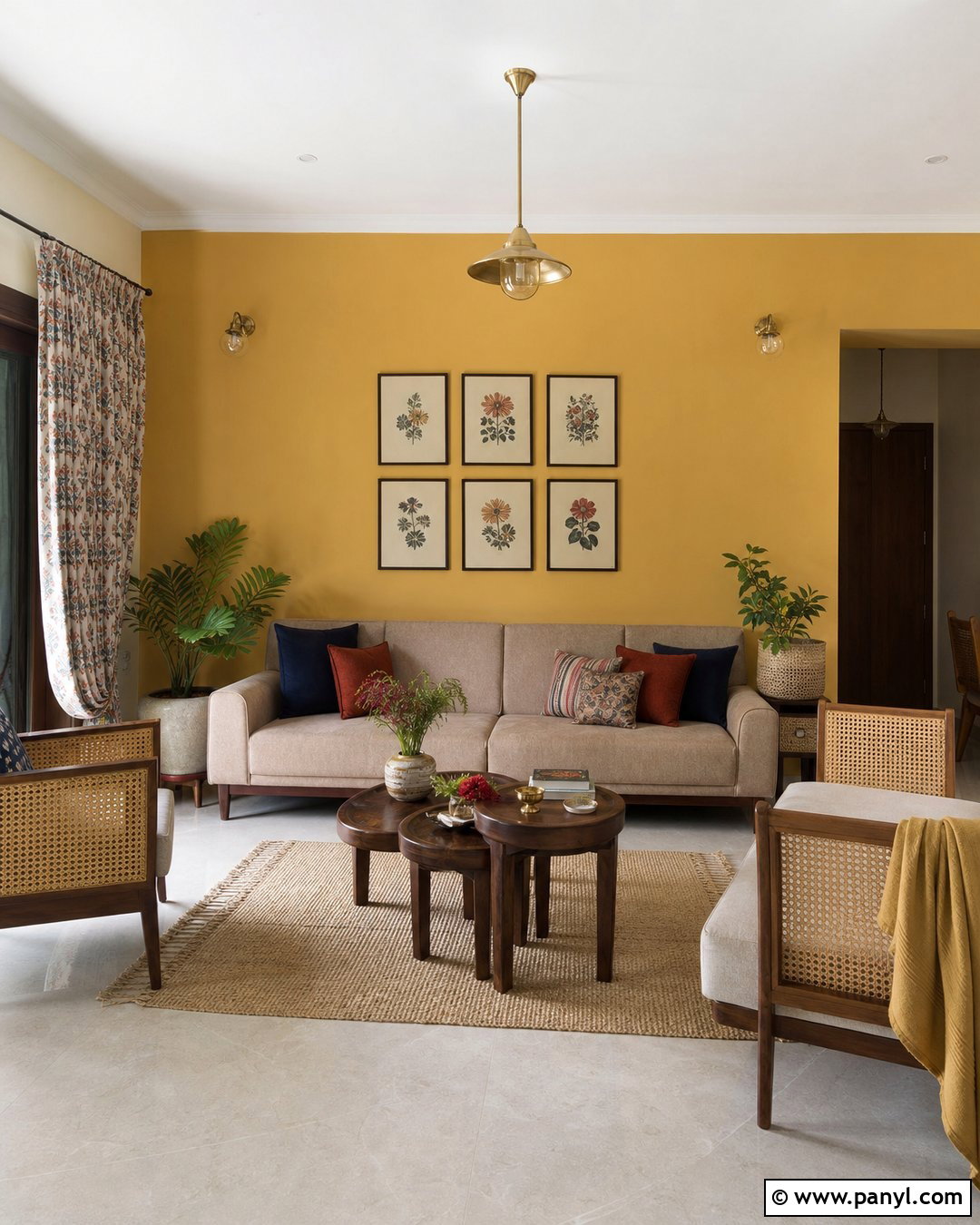 Cream And Mustard Living Room Walls - 30 Colour For Living Room Wall Indian Ideas