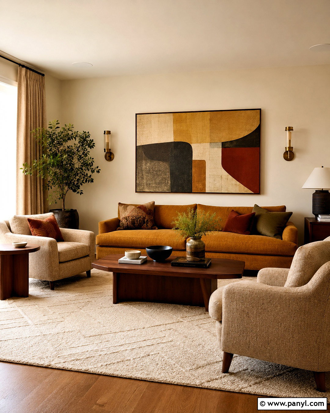 Cream And Mustard Living Room - 20 cream paint living room ideas