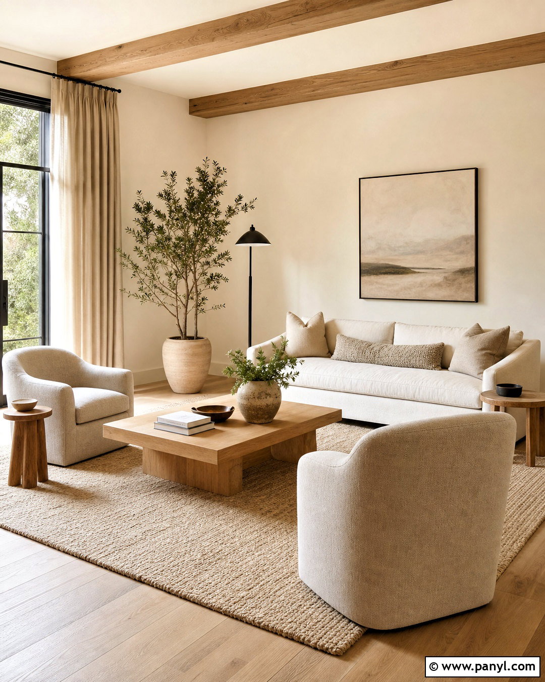 Cream And Oak Living Room - 20 cream color room ideas