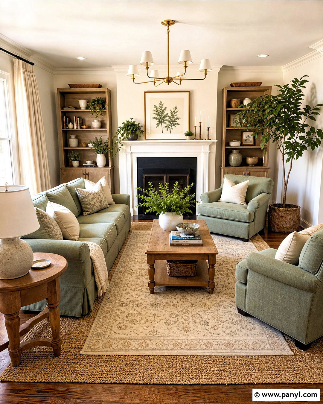 Cream And Sage Green Living Room - 20 cream color room ideas