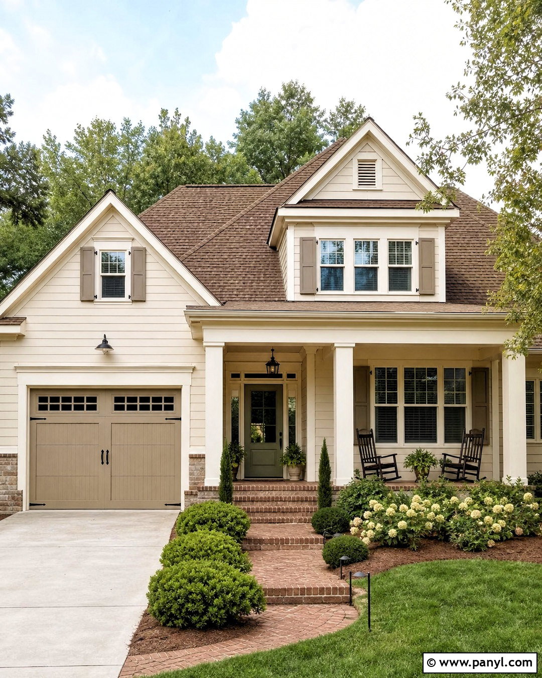 Cream And Taupe House Exterior - 20 house outdoor paint colors