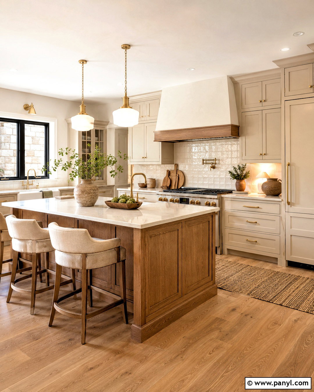 Cream And Wood Kitchen - 20 cozy kitchen aesthetic ideas