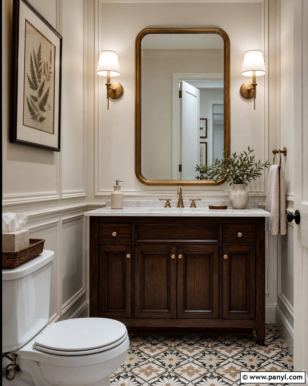 Cream Bathroom Walls In Powder Room - 25 Cream Bathroom Walls