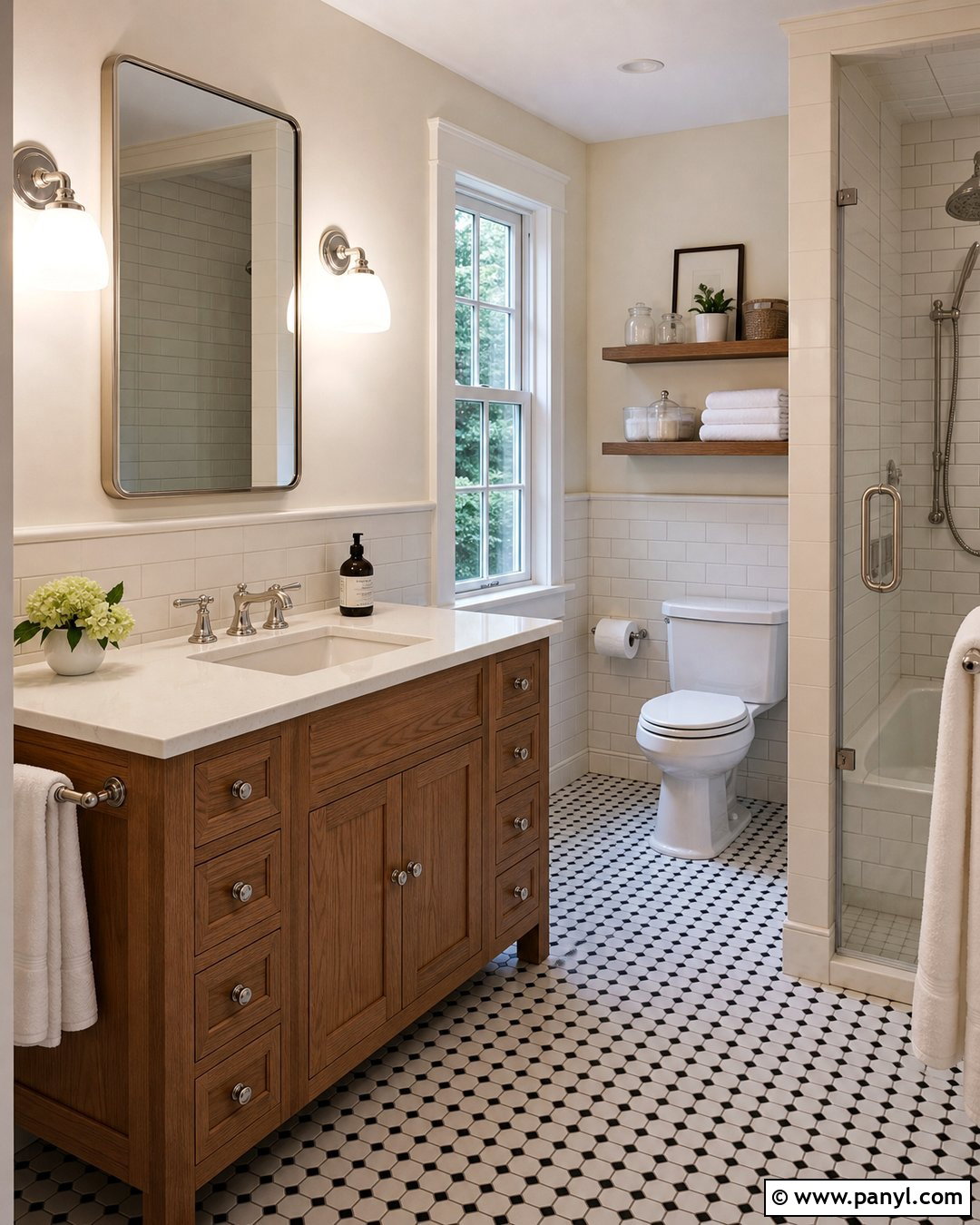 Cream Bathroom Walls With Subway Tile - 25 Cream Bathroom Walls