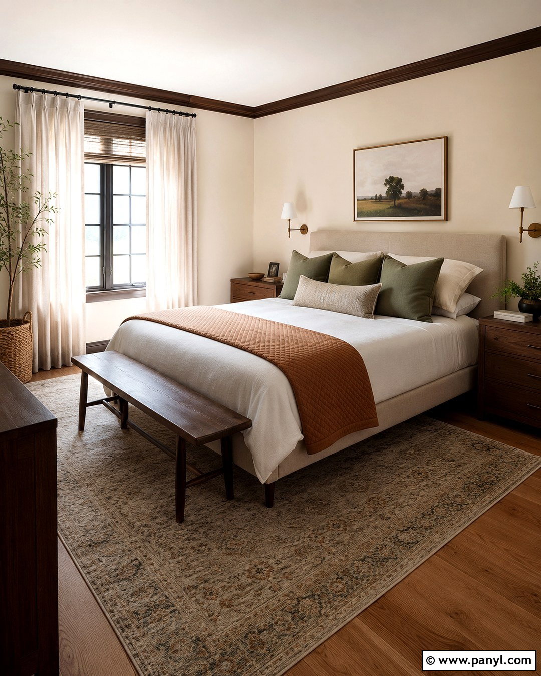 Cream Bedroom Walls With Dark Brown Trim - 20 Cream Walls With Dark Brown Trim Ideas